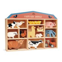 Set di animali in legno Fattoria TL8483-1 Tender Leaf Toys 1