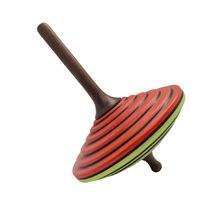 Trottola in legno Tukan rosso verde chiaro 75 mm MA-BS208RV Mader 1