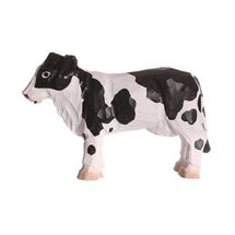 Figurina mucca in bianco e nero in legno WU-40600 Wudimals 1
