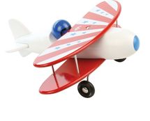 Avion bi-plan corps blanc V1244W Vilac 1