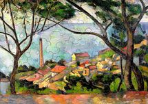 Veduta di Estaque di Paul Cézanne K531-50 Puzzle Michèle Wilson 1