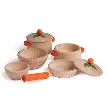 Set da cucina naturale 7 pezzi ER10659 Erzi 1