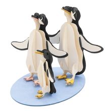 Modello 3D in carta famiglia di pinguini FI-11672 Fridolin 1