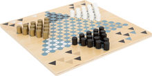 Small Foot Gioco Del Mulino E Solitario 2 In 1 Gold Edition - Legno Con Calamite E Accenti Dorati - 28x28 Cm