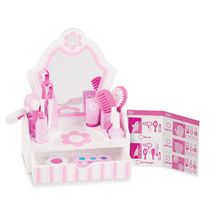 Tavolino da toilette in legno con accessori MD13026 Melissa & Doug 1