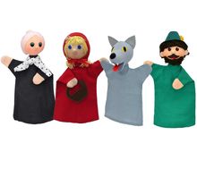 Set di 4 marionette di Cappuccetto Rosso MU22757C Mú 1