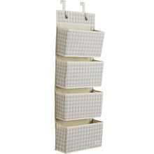 Organizzatore da porta con quadretti beige EFK-107-015-007 3 Sprouts 1