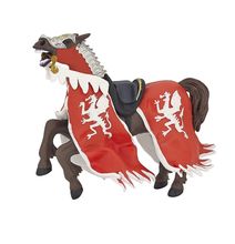 Statuetta del cavallo del re con drago rosso PA39388-2866 Papo 1