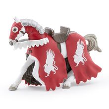 Statuetta a cavallo del cavaliere grifone rosso PA-39955 Papo 1