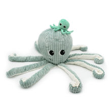 Peluche Ptipotos Polpo verde menta Filou DE74102 Les Déglingos 1