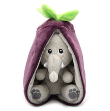 Flipetz Peluche Elefante Melanzana DE-80103 Les Déglingos 1