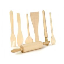7 utensili da cucina in legno EG541166 Egmont Toys 1