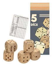 5 dadi di legno giganti EG571011 Egmont Toys 1