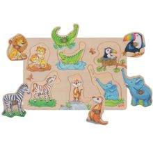 Puzzle ad incastro mamma e bambino GK57310 Goki 1