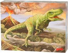 Puzzle a cubo di Dinosauro GK57388 Goki 1