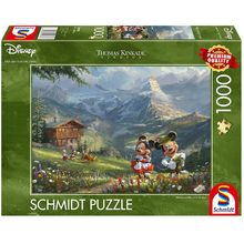 Puzzle Mickey e Minnie nelle Alpi 1000 pezzi S-59938 Schmidt Spiele 1