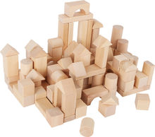 Sacchetto da 100 cubetti da costruzione in legno LE7073 Small foot company 1