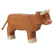 Figurina di mucca bovina delle Highland HZ-80556 Holztiger 1