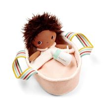 Bambola in tessuto Misha con culla portatile LL83723 Lilliputiens 1