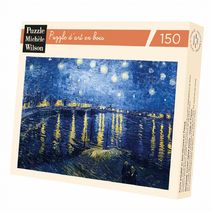 Notte stellata sul Rodano di Van Gogh A454-150 Puzzle Michèle Wilson 1