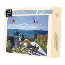Terrazza di Sainte Adresse de Monet A493-650 Puzzle Michèle Wilson 1