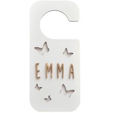 Appendino per porta personalizzabile - Farfalle bianco VI-PL30 Vintiun 1