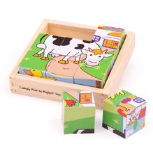 Puzzle in cubi Animali BJ536 Bigjigs Toys 1