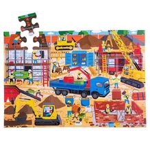 Puzzle gigante Cantiere BJ914 Bigjigs Toys 1