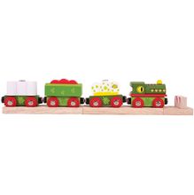 Locomotiva con carrozze Dinosauro BJT465 Bigjigs Toys 1