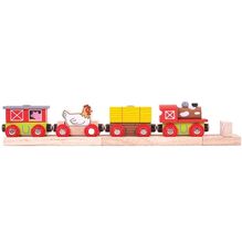 Trenino in legno Fattoria BJT466 Bigjigs Toys 1