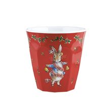 Bicchiere Peter Rabbit Natalizi rosso PJ-BP715N Petit Jour 1