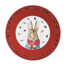Piatto Peter Rabbit Natalizi rosso 20 cm PJ-BP924N Petit Jour 1