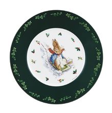 Piatto Peter Rabbit Natalizi verde 20 cm PJ-BP926N Petit Jour 1