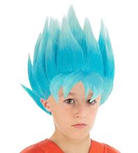 Parrucca Goku Super Saiyan blu per bambino CHAKS-C4482 Chaks 1