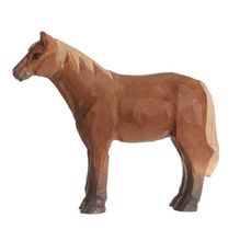 Figurina marrone cavallo in legno WU-40603 Wudimals 1