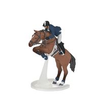 Mostra la figurina del cavallo e del cavaliere che salta PA-51562 Papo 1