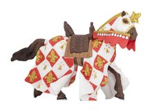 Figurina del cavallo del cavaliere bianco fleur de lys PA39789 Papo 1