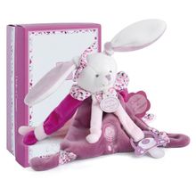 Clip per ciuccio di peluche Cerise le lapin DC2701 Doudou et Compagnie 1