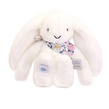 Peluche Coniglio Fleurette bianco 25 cm DC4296 Doudou et Compagnie 1
