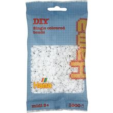Sacchetto di 1000 perline di plastica Midi bianca HAMA-207-01 Hama 1
