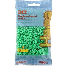 Sacchetto di 1000 perline di plastica Midi verde chiaro HAMA-207-11 Hama 1