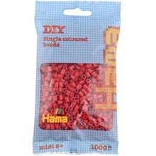 Sacchetto di 1000 perline di plastica Midi Rosso Natale HAMA-207-22 Hama 1