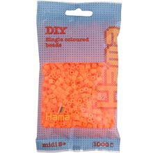 Sacchetto di 1000 perline di plastica Midi arancione neon HAMA-207-38 Hama 1