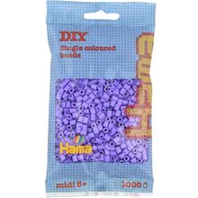 Sacchetto di 1000 perline di plastica Midi viola pastello HAMA-207-45 Hama 1