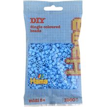 Sacchetto di 1000 perline di plastica Midi blu pastello HAMA-207-46 Hama 1