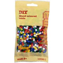 Sacchetto di 1000 perline di plastica Midi miscela base 6 colori HAMA-207-66 Hama 1