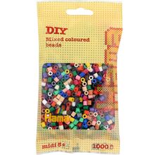 Sacchetto di 1000 perline di plastica Midi miscela base 22 colori HAMA-207-67 Hama 1