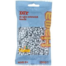 Sacchetto di 1000 perline di plastica Midi grigio chiaro HAMA-207-70 Hama 1