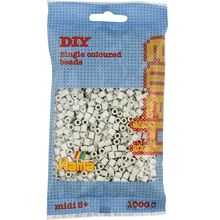 Sacchetto di 1000 perline di plastica Midi bianco calcareo HAMA-207-77 Hama 1