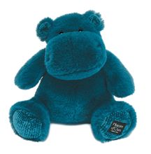 Hip Chic peluche ippopotamo blu 25 cm HO3107 Histoire d'Ours 1